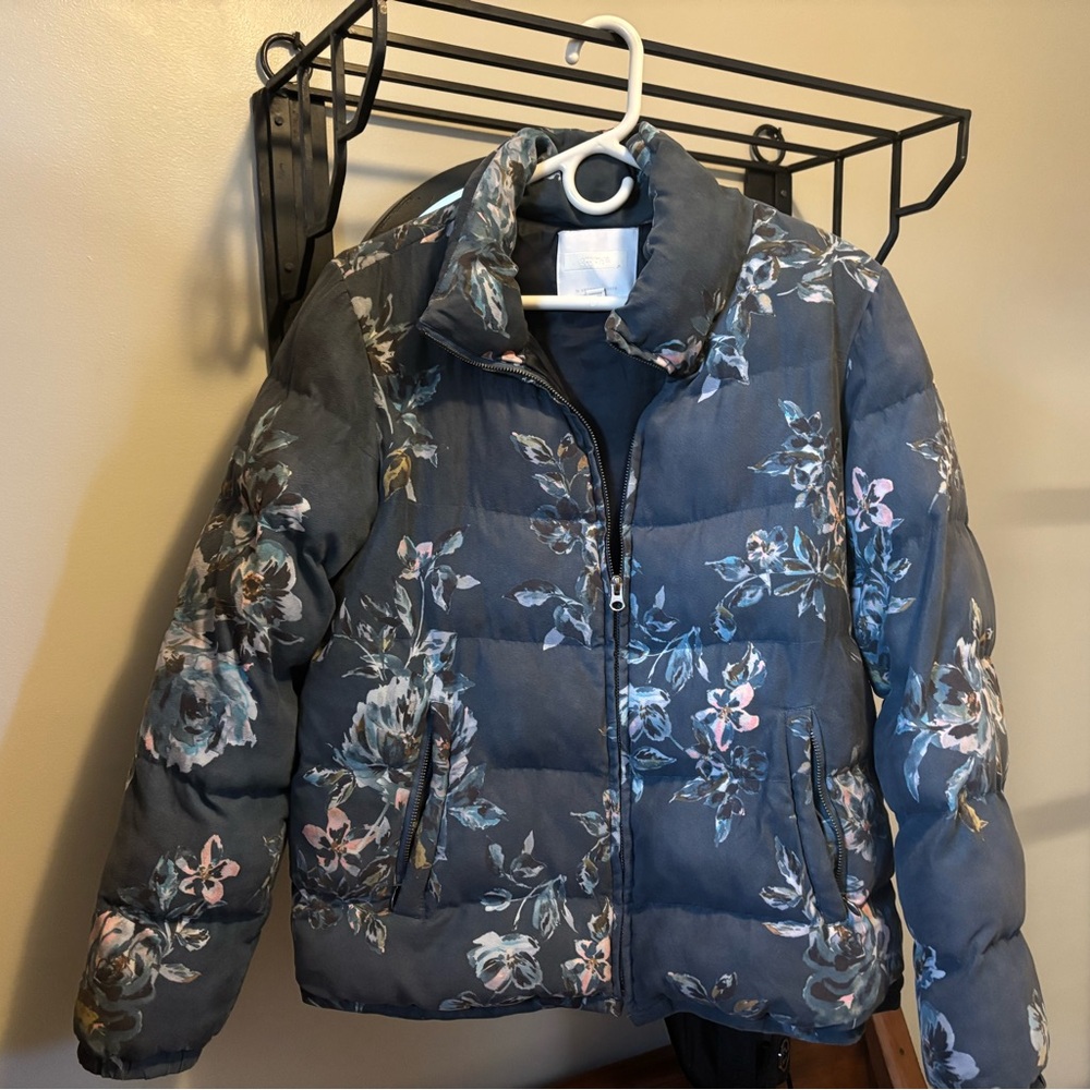 Anthropologie Dark Floral Jacket